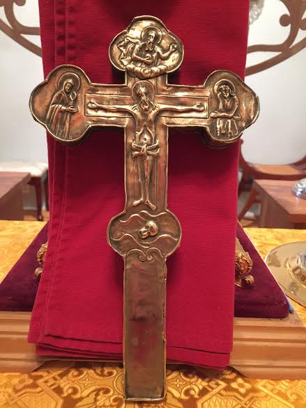 St. Herman’s blessing cross after restoration.