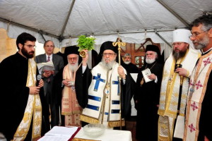 Metropolitan Jonah participates in blessing of new OCMC building honoring Archbishop Anastasios and Archbishop Demetrios