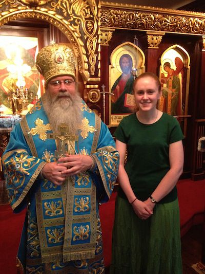 Metropolitan Tikhon and Jessica Linke
