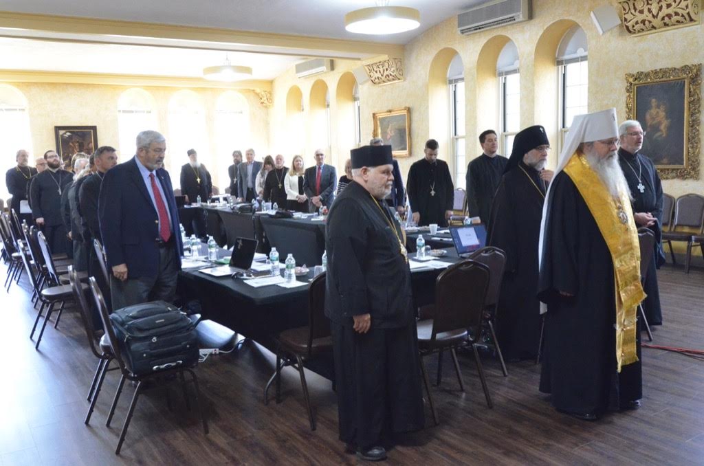 Metropolitan Tikhon celebrates Service of Prayer at opening of the Metropolitan Council Spring Session.
